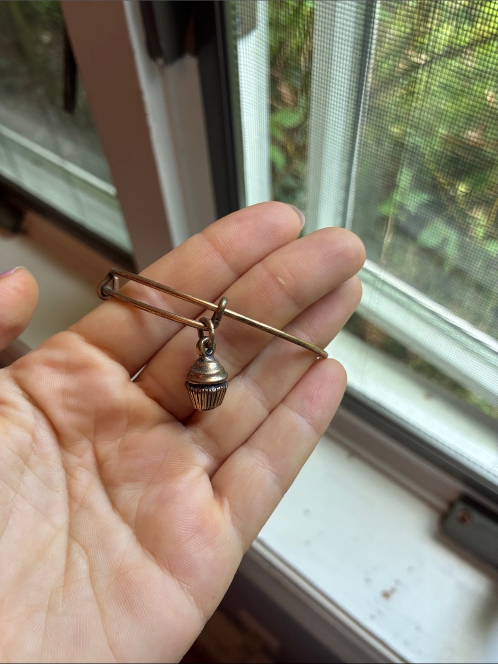 Alex and Ani cupcake bracelet